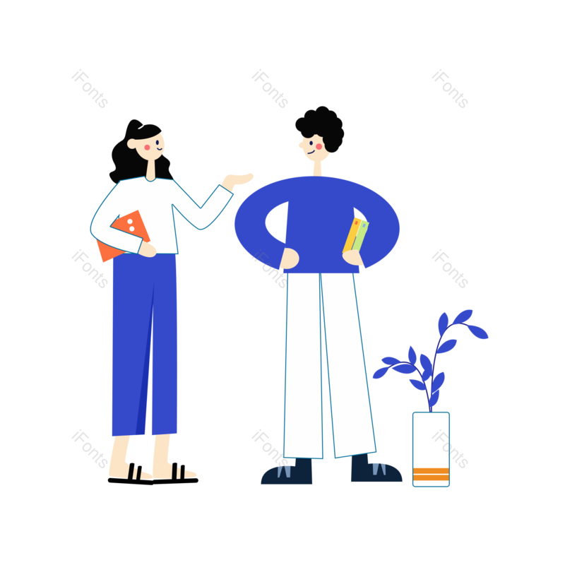 素材图片,人物元素,交流PNG,合作免抠素材